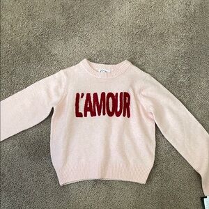 L'AMOUR Pink Sweater